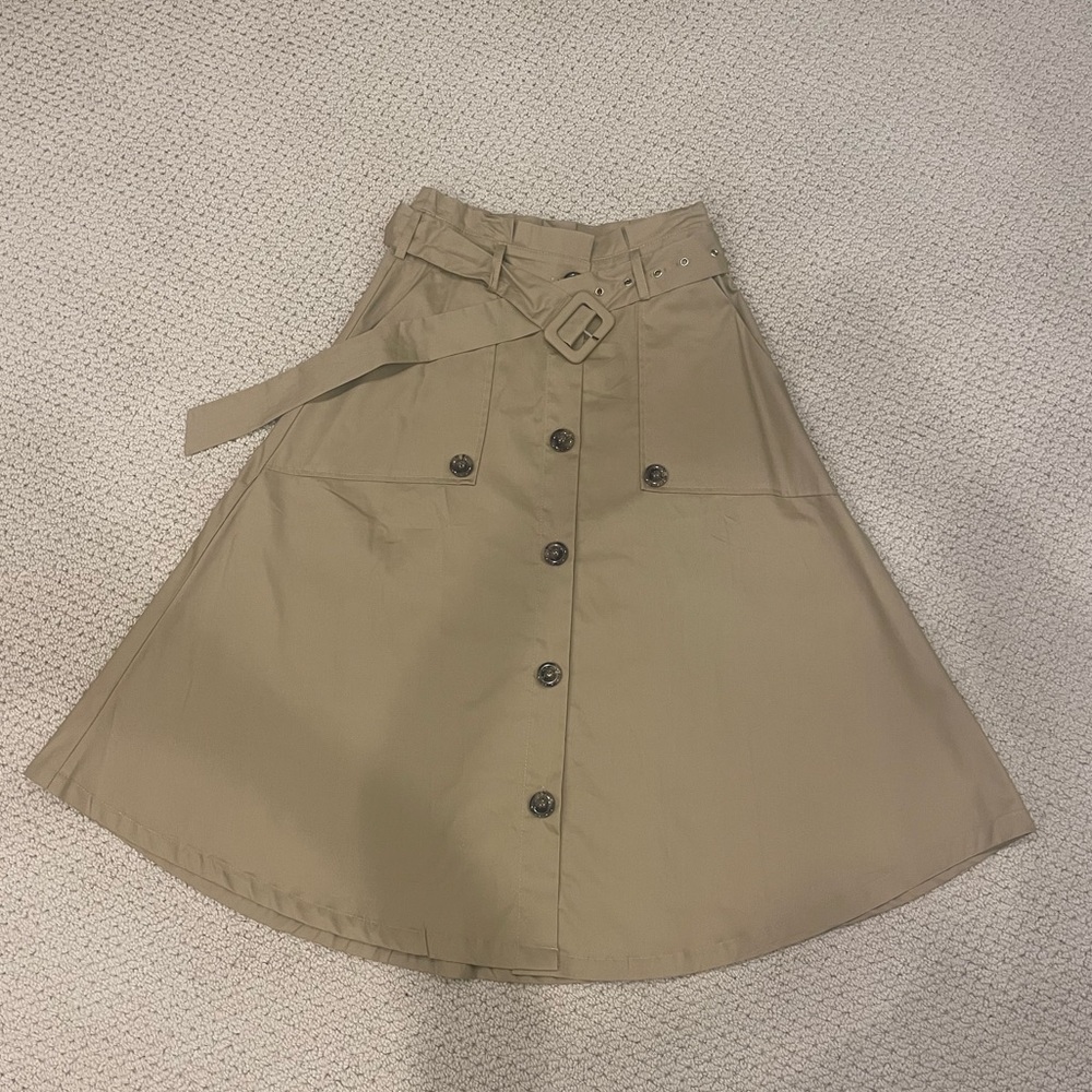 NWT Forever 21 A-Line Utility Skirt
